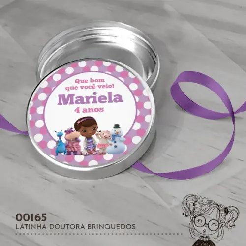 Latinha Adesivada Doutora Brinquedos - 00165