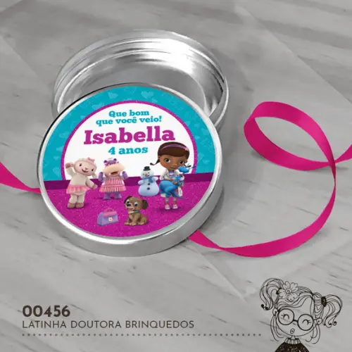 Latinha Adesivada Doutora Brinquedos - 00456