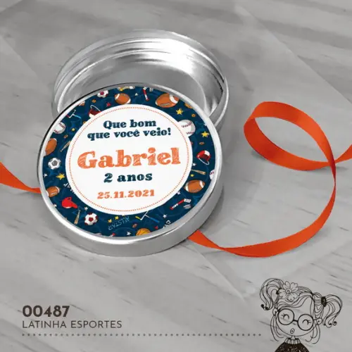 Latinha Adesivada Esportes - 00487
