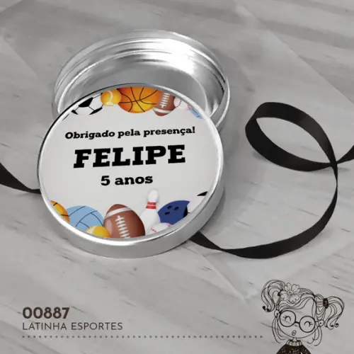 Latinha Adesivada Esportes - 00887