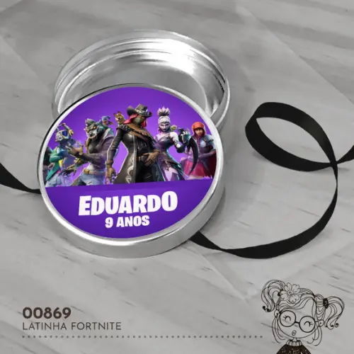 Latinha Adesivada Fortnite - 00869