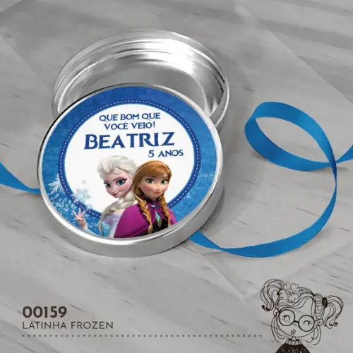 Latinha Adesivada Frozen - 00159