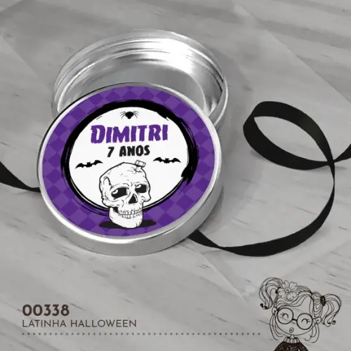 Latinha Adesivada Halloween - 00338