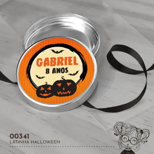 Latinha Adesivada Halloween - 00341