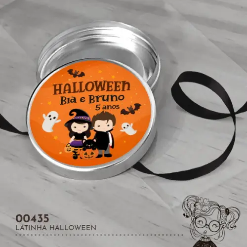 Latinha Adesivada Halloween - 00435