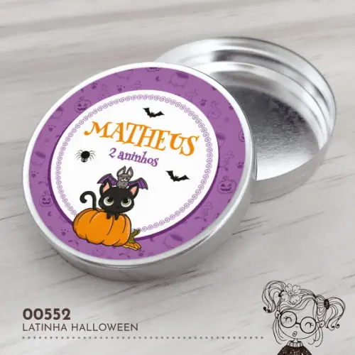 Latinha Adesivada Halloween - 00552