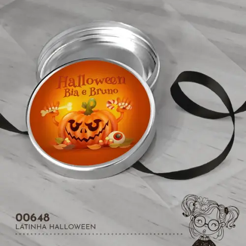 Latinha Adesivada Halloween - 00648