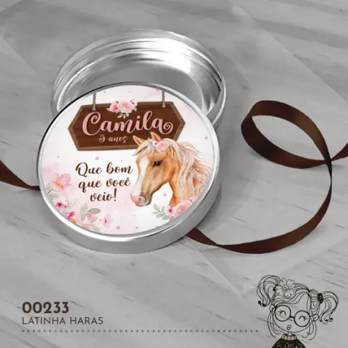 Latinha Adesivada Haras - 00233