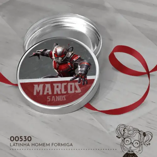 Latinha Adesivada Homem Formiga - 00530