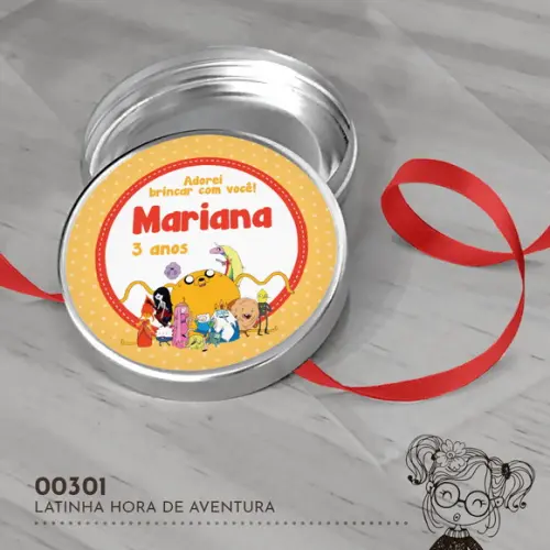 Latinha Adesivada Hora de Aventura - 00301