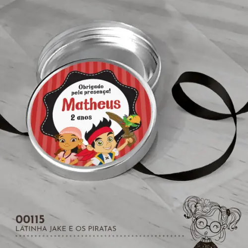 Latinha Adesivada Jake e os Piratas - 00115