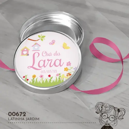 Latinha Adesivada Jardim - 00672