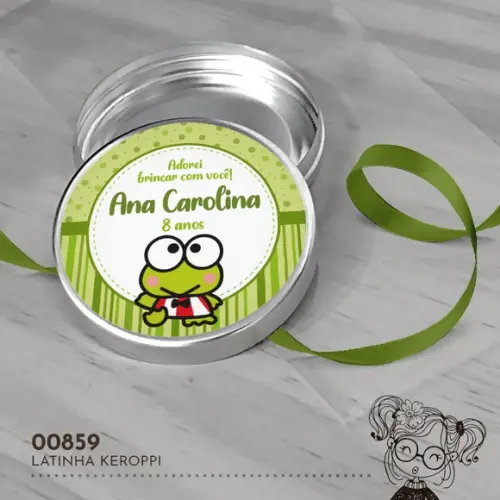 Latinha Adesivada Keroppi - 00859