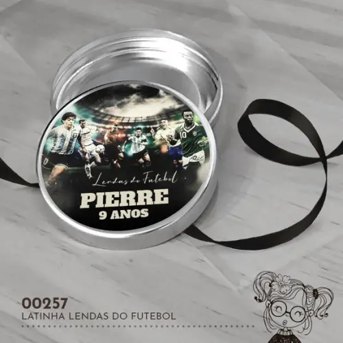 Latinha Adesivada Lendas do Futebol - 00257