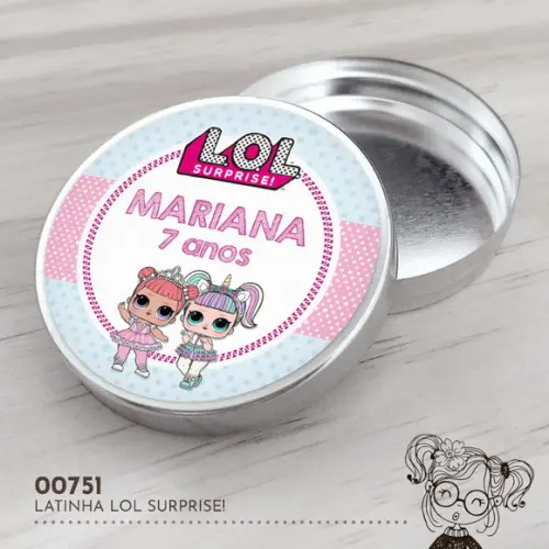 Latinha Adesivada Lol Suprise - 00751