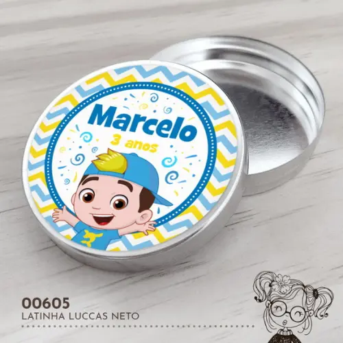 Latinha Adesivada Luccas Neto - 00605