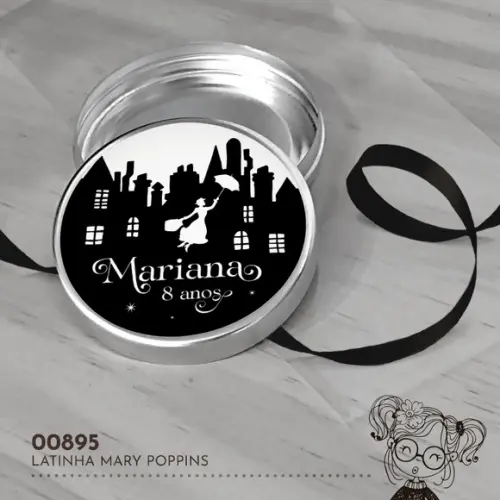 Latinha Adesivada Mary Poppins - 00895