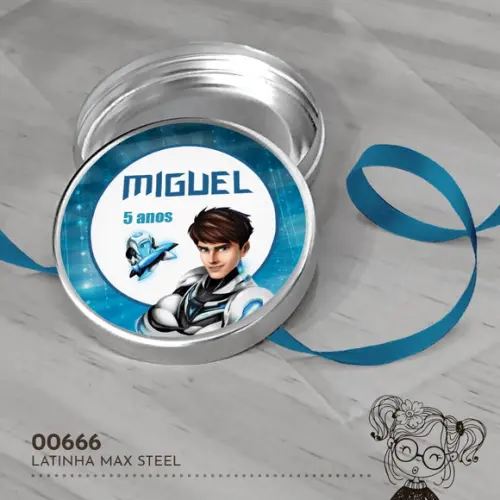 Latinha Adesivada Max Steel - 00666