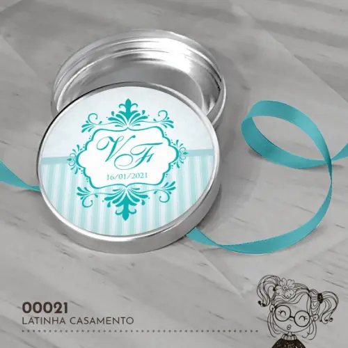 Latinha Adesivada Monograma - 00021
