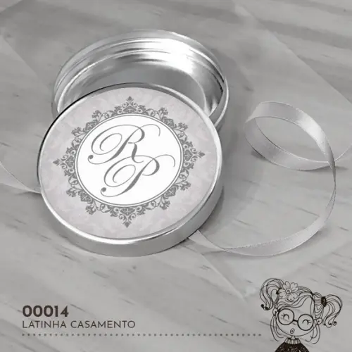 Latinha Adesivada Monograma - 00014