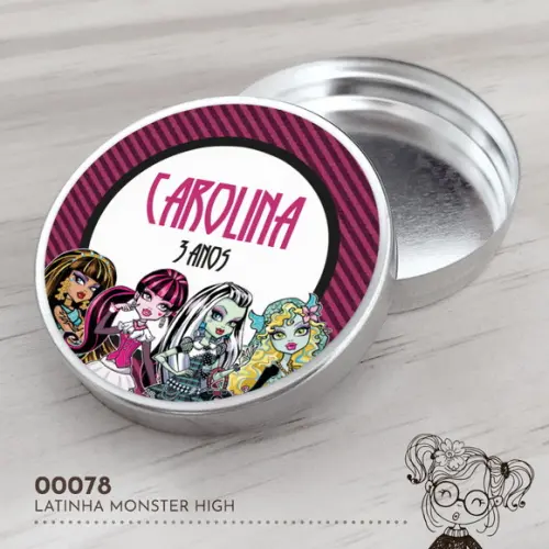 Latinha Adesivada Monster High - 00078