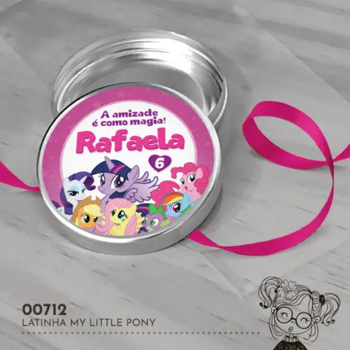 Latinha Adesivada My Little Pony - 00712