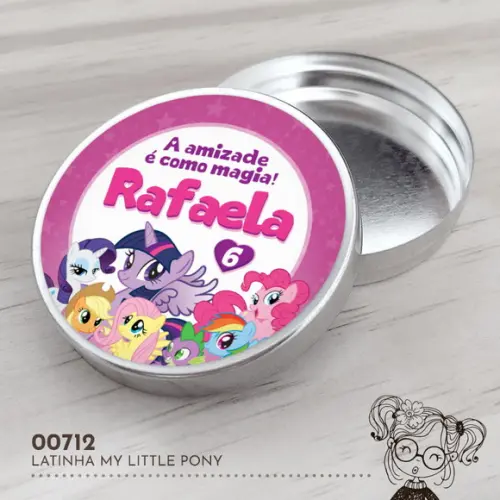 Latinha Adesivada My Little Pony - 00712