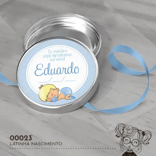 Latinha Adesivada Nascimento - 00023