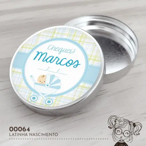 Latinha Adesivada Nascimento - 00064