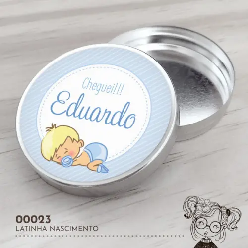 Latinha Adesivada Nascimento - 00061