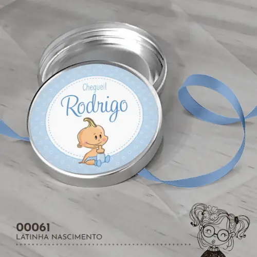 Latinha Adesivada Nascimento - 00061