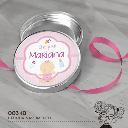 Latinha Adesivada Nascimento - 00340