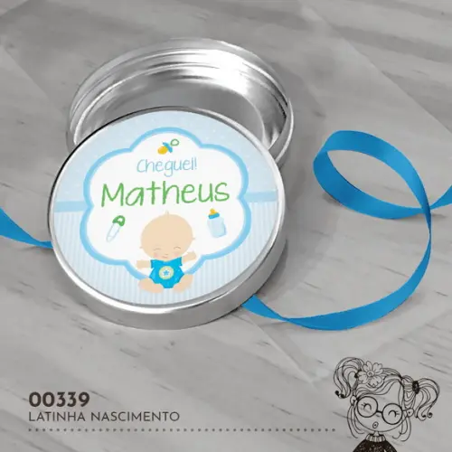 Latinha Adesivada Nascimento - 00339
