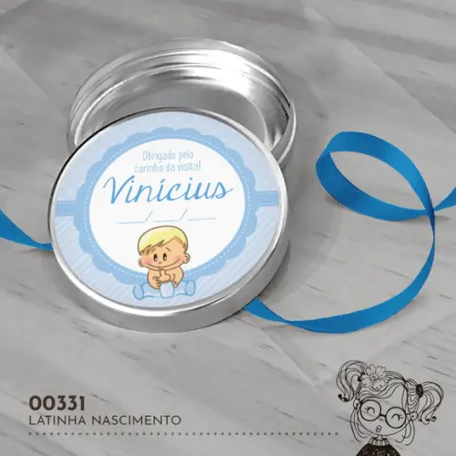 Latinha Adesivada Nascimento - 00331
