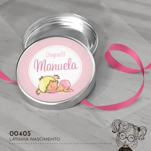 Latinha Adesivada Nascimento - 00405