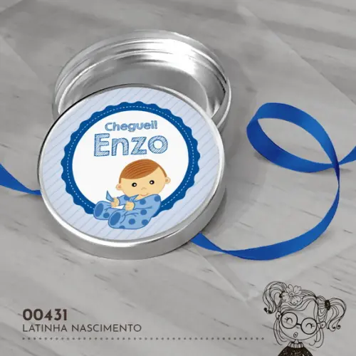 Latinha Adesivada Nascimento - 00431