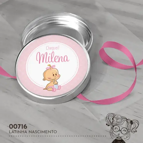 Latinha Adesivada Nascimento - 00716
