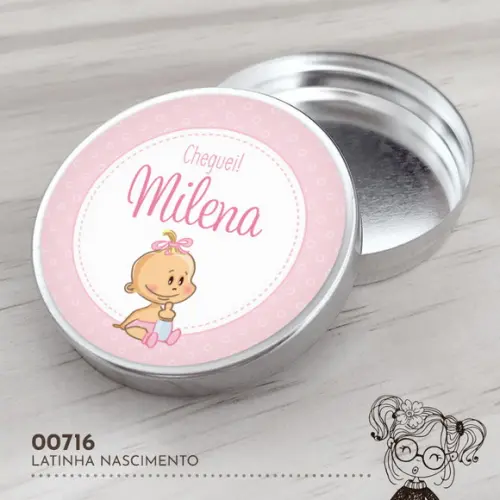 Latinha Adesivada Nascimento - 00716