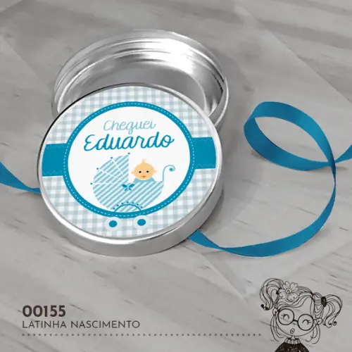 Latinha Adesivada Nascimento Bebezinho - 00155