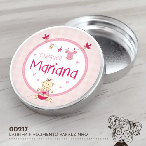 Latinha Adesivada Nascimento Varalzinho - 00217