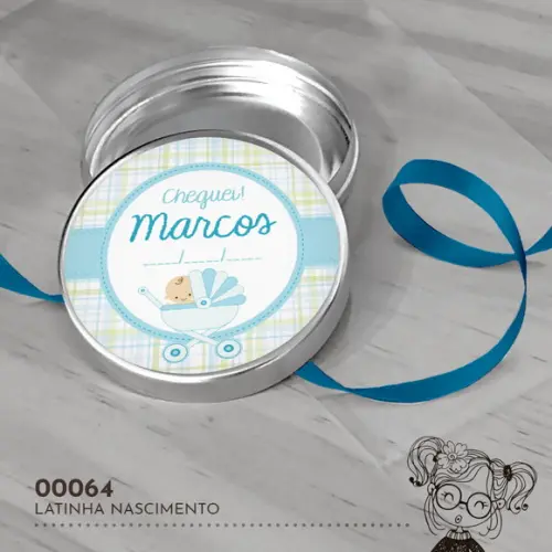Latinha Adesivada Nascimento - 00064