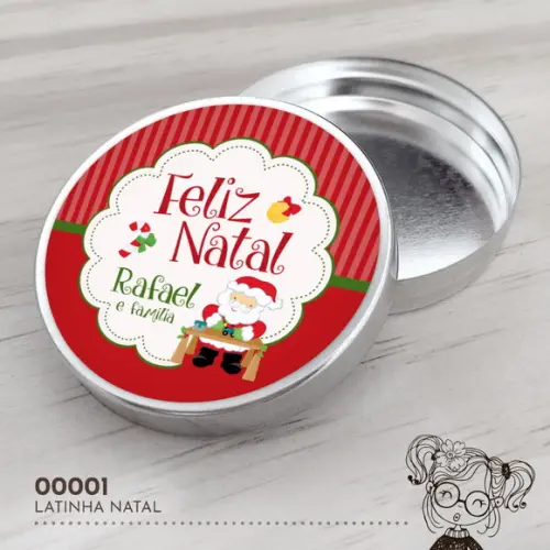 Latinha Adesivada Natal - 00001