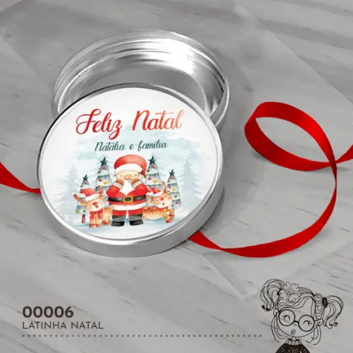 Latinha Adesivada Natal - 00006