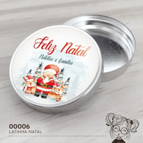 Latinha Adesivada Natal - 00006