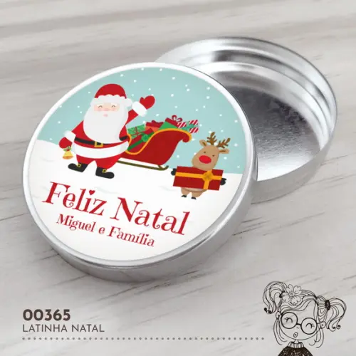 Latinha Adesivada Natal - 00365