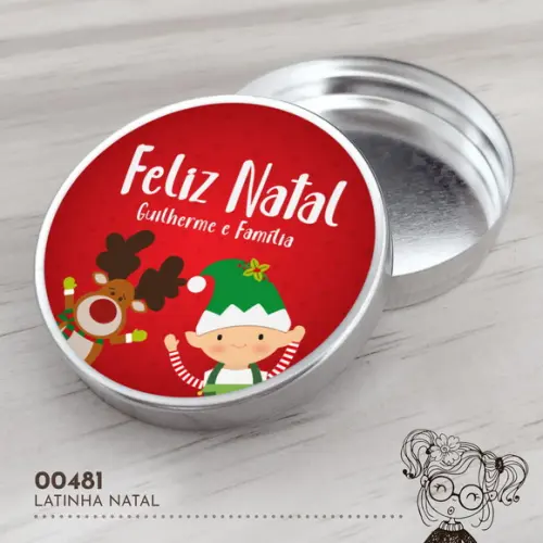Latinha Adesivada Natal - 00481