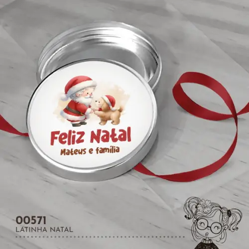 Latinha Adesivada Natal - 00571