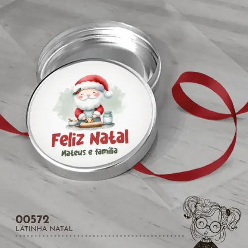 Latinha Adesivada Natal - 00572