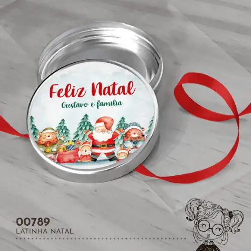Latinha Adesivada Natal - 00789