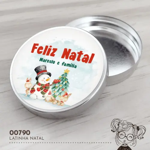 Latinha Adesivada Natal - 00790